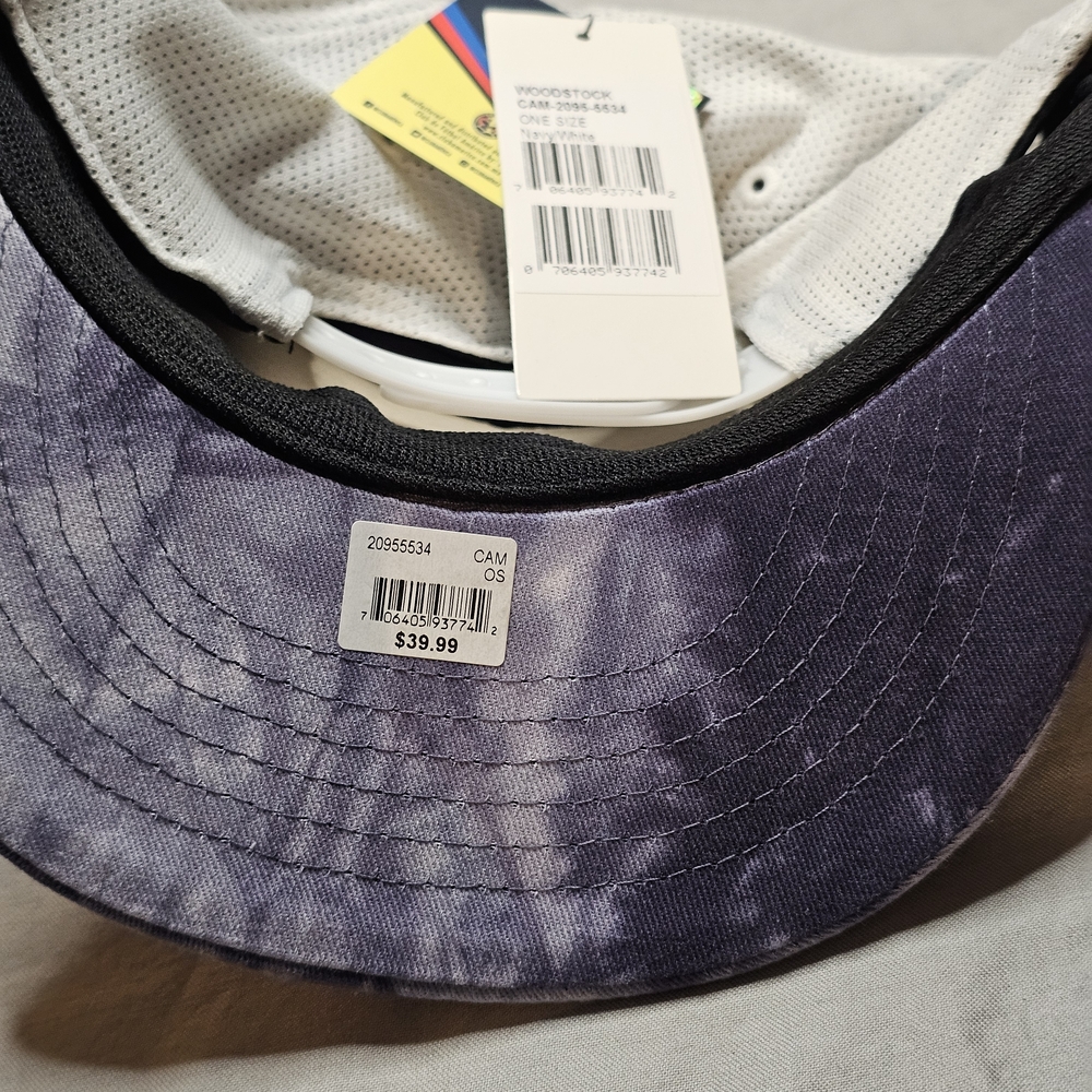 Purple and White Snapback Hat - Picture 3 of 3